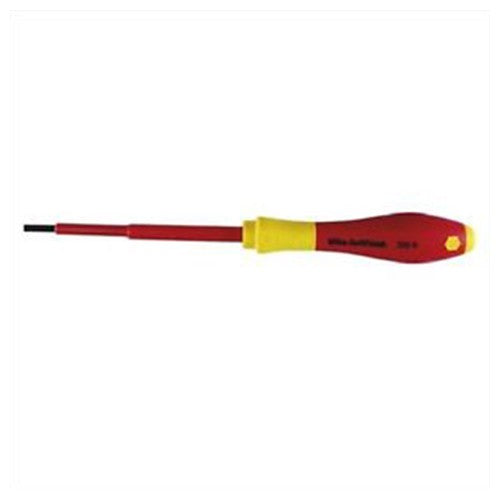 Insulated Cushion Grip Slotted Screwdriver 6.5 × 150 mm (1/4″) In Carded Hanger - Apex Tool & Supply