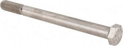 Value Collection - 1/2-13 UNC, 6" Length Under Head Hex Head Cap Screw - Partially Threaded, Grade 316 Stainless Steel, Uncoated, 3/4" Hex - Apex Tool & Supply