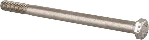 Value Collection - 1/2-13 UNC, 7" Length Under Head Hex Head Cap Screw - Partially Threaded, Grade 316 Stainless Steel, Uncoated, 3/4" Hex - Apex Tool & Supply