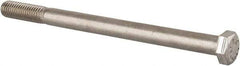 Value Collection - 1/2-13 UNC, 7" Length Under Head Hex Head Cap Screw - Partially Threaded, Grade 316 Stainless Steel, Uncoated, 3/4" Hex - Apex Tool & Supply