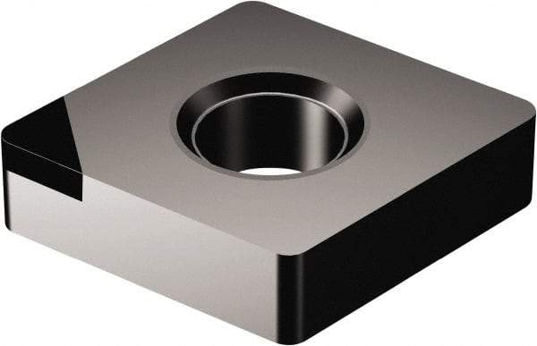 Sandvik Coromant - CNMA432 Grade CB20 CBN Turning Insert - Uncoated, 80° Diamond, 1/2" Inscr Circle, 3/16" Thick, 1/32" Corner Radius - Apex Tool & Supply