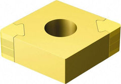 Sandvik Coromant - CNGA432 Grade 7525 Carbide Turning Insert - TiN Finish, 80° Diamond, 1/2" Inscr Circle, 3/16" Thick, 1/32" Corner Radius - Apex Tool & Supply