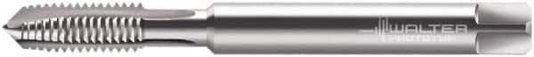 Walter-Prototyp - 5/16-18 UNC, 3 Flute, Bright Finish, Powdered Metal Spiral Point Tap - Plug Chamfer, Right Hand Thread, 90mm OAL, 18mm Thread Length, 8mm Shank Diam, 2B Class of Fit, Series 22217 - Exact Industrial Supply