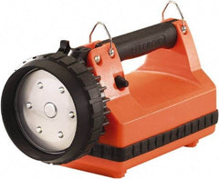 Streamlight - White LED Bulb, 615 Lumens, Spotlight/Lantern Flashlight - Orange Plastic Body, 1 6V Battery Included - Apex Tool & Supply
