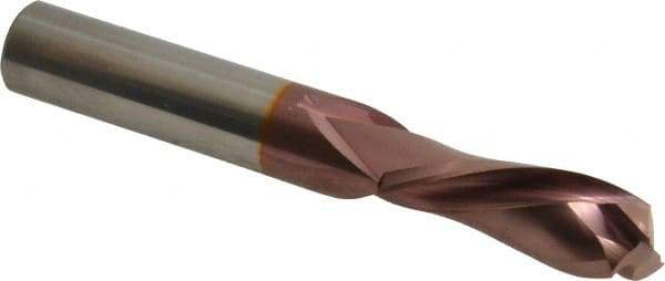 Onsrud - 1/2" Cutting Diam x 1-3/8" Length of Cut, 2 Flute, Compression Spiral Router Bit - Marathon Coated, Right Hand Cut, Solid Carbide, 3-1/2" OAL x 1/2" Shank Diam, Double Edge, 30° Helix Angle - Apex Tool & Supply