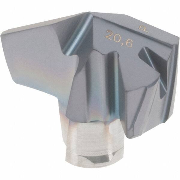 Iscar - Series ICP-2M, 0.811" Diam Grade IC908 140° Replaceable Drill Tip - Carbide, TiAlN Finish, 20 Seat Size, Through Coolant - Apex Tool & Supply