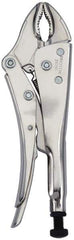Proto - 10" OAL Curved Jaw Locking Pliers - 25/64" Jaw Width, 1-1/2" Jaw Depth, Steel Handle - Apex Tool & Supply