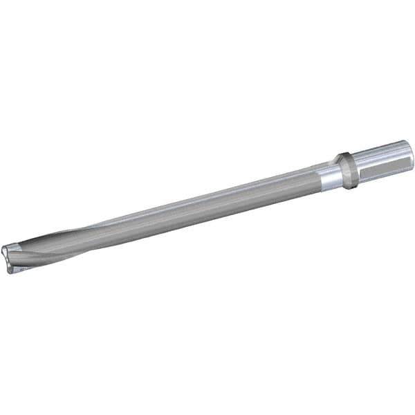 Kennametal - Series KSEM Plus, Head Connection FDS28, 10xD, 1-1/2" Shank Diam, Drill Body - SSF Toolholder, 26.49mm Nose Diam, 440.26mm OAL, 345.01mm Drill Body Length, 288.01mm Flute Length, Weldon Flat Shank, Through Coolant - Apex Tool & Supply