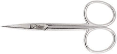 Clauss - 1" LOC, 8-1/2" OAL Straight Scissors - Steel Straight Handle, For Paper, Fabric - Apex Tool & Supply