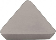 Kyocera - TEEN43 Grade TN100M Cermet Milling Insert - TiCN/NbC Finish, 3/16" Thick, 1/2" Inscribed Circle - Apex Tool & Supply