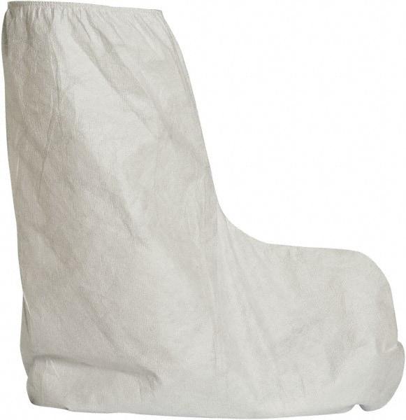 Dupont - Size Universal, Tyvek, Standard Boot Cover - White, Non-Chemical Resistant - Apex Tool & Supply