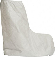 Dupont - Size Universal, Tyvek, Standard Boot Cover - White, Non-Chemical Resistant - Apex Tool & Supply