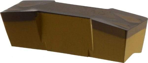 Iscar - 800E040GIF Grade IC8250, 8mm Cutting Width Carbide Grooving Insert - 27mm Max Depth of Cut, Neutral, 0.4mm Corner Radius, TiCN/Al2O3/TiN Finish - Apex Tool & Supply