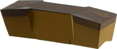 Iscar - 800E040GIF Grade IC8250, 8mm Cutting Width Carbide Grooving Insert - 27mm Max Depth of Cut, Neutral, 0.4mm Corner Radius, TiCN/Al2O3/TiN Finish - Apex Tool & Supply