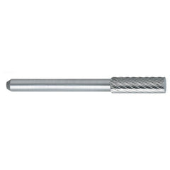 ‎SH-53 -5mm × 9mm LOC × 6mm Shank × 50mm OAL Cylindrical Carbide Medium Right Hand Spiral Burr - Apex Tool & Supply
