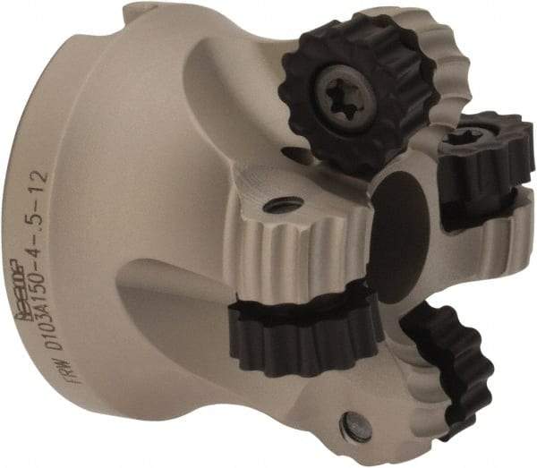 Iscar - 1.03" Cut Diam, 0.236" Max Depth, 1/2" Arbor Hole, 4 Inserts, RC.. 1206 Insert Style, Indexable Copy Face Mill - FRW Cutter Style, 1-1/4 High, Through Coolant, Series MillShred - Apex Tool & Supply