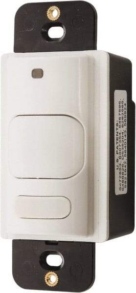 Hubbell Wiring Device-Kellems - 400 Square Ft. Coverage, Infrared Motion Sensor Wall Switch - 800 at 120 V Incandescent, 1,000 at 120 V and 1,800 at 277 V Fluorescent, 120 to 277 VAC, White - Apex Tool & Supply