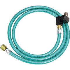 Dynabrade - 8mm ID x 12.7mm OD 5' Long Hose - Male/Male Ends, 90 Working psi, 1/4" Fitting, Green - Apex Tool & Supply