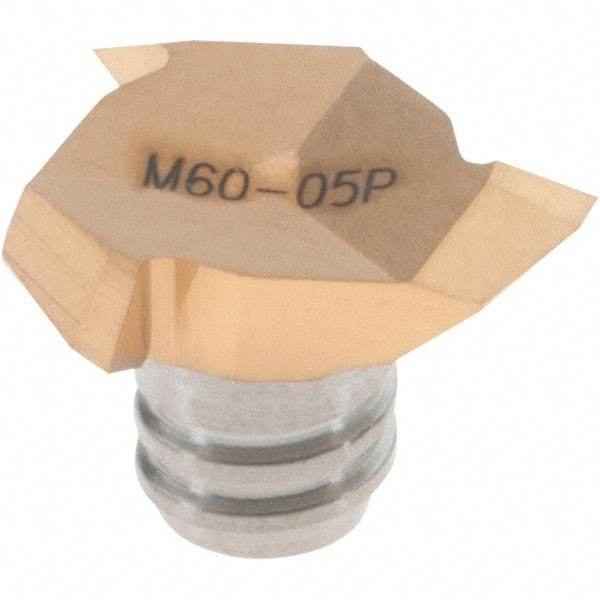 Iscar - MM TRDT06 IC528 Grade Carbide Thread Mill Milling Tip Insert - TiCN/TiN Coated, 3 Flutes, 15.7mm Cut Diam - Apex Tool & Supply
