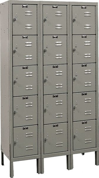 Hallowell - 15 Door, 5 Tier, Premium Box Lockers - Apex Tool & Supply