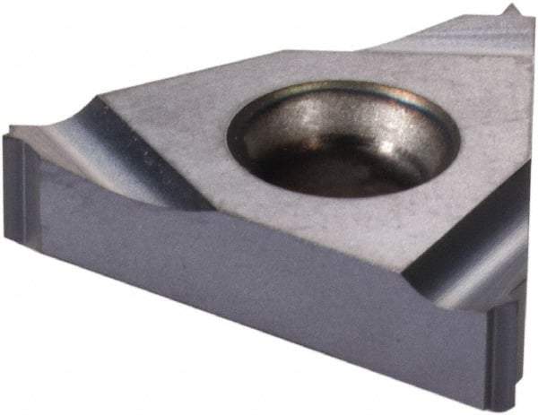 Iscar - 16IR Internal Right Hand 32 UN Laydown Threading Insert - Grade IC908, TiAlN Coated Carbide, 9.53mm Inscribed Circle - Apex Tool & Supply