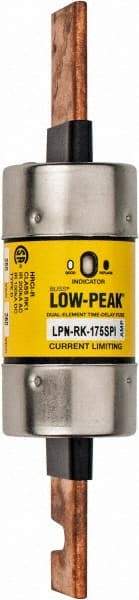 Cooper Bussmann - 250 VAC/VDC, 175 Amp, Time Delay General Purpose Fuse - Bolt-on Mount, 7-1/8" OAL, 100 at DC, 300 at AC (RMS) kA Rating, 1-19/32" Diam - Apex Tool & Supply