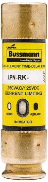 Cooper Bussmann - 125 VDC, 250 VAC, 40 Amp, Time Delay General Purpose Fuse - Fuse Holder Mount, 76.2mm OAL, 100 at DC, 300 at AC (RMS) kA Rating, 13/16" Diam - Apex Tool & Supply