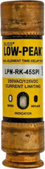 Cooper Bussmann - 125 VDC, 250 VAC, 45 Amp, Time Delay General Purpose Fuse - Fuse Holder Mount, 76.2mm OAL, 100 at DC, 300 at AC (RMS) kA Rating, 13/16" Diam - Apex Tool & Supply