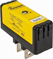 Cooper Bussmann - 300 VDC, 600 VAC, 70 Amp, Time Delay General Purpose Fuse - Plug-in Mount, 76.45mm OAL, 100 at DC, 200 (CSA RMS), 300 (UL RMS) kA Rating - Apex Tool & Supply