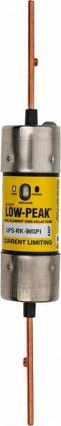 Cooper Bussmann - 300 VDC, 600 VAC, 90 Amp, Time Delay General Purpose Fuse - Fuse Holder Mount, 7-7/8" OAL, 100 at DC, 300 at AC (RMS) kA Rating, 1-39/64" Diam - Apex Tool & Supply