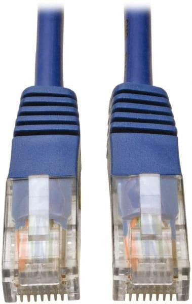 Tripp-Lite - Cat5e, 24 AWG, 8 Wires, 550 MHz, Unshielded Network & Ethernet Cable - Blue, PVC, 100' OAL - Apex Tool & Supply