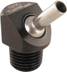 QPM Products - 5/16" Hose Inside Diam, Coolant Hose Nozzle - NPT, for Use with CNC Lathes - Apex Tool & Supply