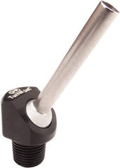 QPM Products - 1/4" Hose Inside Diam, Coolant Hose Nozzle - NPT, for Use with CNC Lathes - Apex Tool & Supply