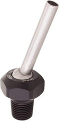 QPM Products - 3/16" Hose Inside Diam, Coolant Hose Nozzle - NPT, for Use with CNC Lathes - Apex Tool & Supply