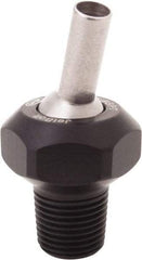 QPM Products - 3/16" Hose Inside Diam, Coolant Hose Nozzle - NPT, for Use with CNC Lathes - Apex Tool & Supply