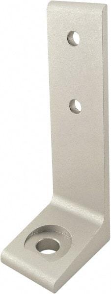 80/20 Inc. - 56mm Wide, Open Shelving Accessory/Component - Aluminum, Clear Anodized Finish, 40mm Long, Use with 40-4040 & Bolt Kit 75-3422 - Apex Tool & Supply