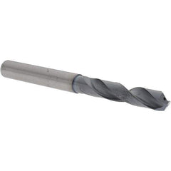 Sumitomo - 9.3mm 135° Solid Carbide Screw Machine Drill Bit - TiAlCr/TiSi Finish, 47.5mm Flute Length, 106mm OAL, Through Coolant - Apex Tool & Supply