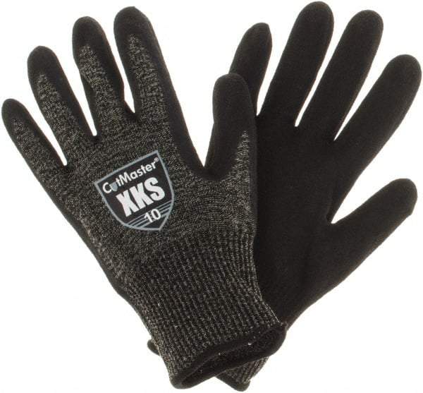 Value Collection - Size XL, ANSI Cut Lvl A5, Puncture Lvl 4, Abrasion Lvl 4, Nitrile Coated Cut & Puncture Resistant Gloves - Palm Coated, Black, Paired - Apex Tool & Supply