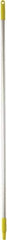 Vikan - 59 x 1" Aluminum Squeegee Handle - European Threaded Connection, Yellow - Apex Tool & Supply
