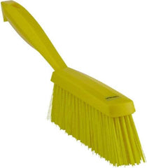 Vikan - 14" OAL, Polyester Staple Set Bench Brush - 2" Bristle Length, 6-3/8" Long Head, Yellow - Apex Tool & Supply