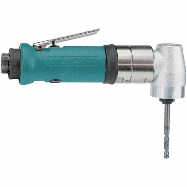 Dynabrade - 1/4" Keyed Chuck - Right Angle Handle, 950 RPM, 0.4 hp, 90 psi - Apex Tool & Supply