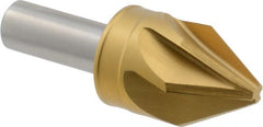 M.A. Ford - 1" Head Diam, 1/2" Shank Diam, 6 Flute 60° High Speed Steel Countersink - Apex Tool & Supply