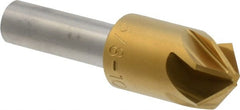 M.A. Ford - 5/8" Head Diam, 3/8" Shank Diam, 6 Flute 100° High Speed Steel Countersink - Apex Tool & Supply