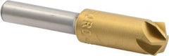 M.A. Ford - 3/8" Head Diam, 1/4" Shank Diam, 6 Flute 120° High Speed Steel Countersink - Apex Tool & Supply