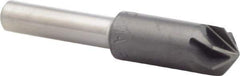 M.A. Ford - 3/8" Head Diam, 1/4" Shank Diam, 6 Flute 100° High Speed Steel Countersink - ALtima Blaze Finish, 2" OAL - Apex Tool & Supply