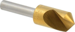 M.A. Ford - 1/2" Head Diam, 1/4" Shank Diam, 1 Flute 100° High Speed Steel Countersink - Apex Tool & Supply