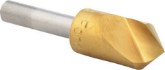 M.A. Ford - 1/2" Head Diam, 1/4" Shank Diam, 1 Flute 90° High Speed Steel Countersink - Apex Tool & Supply