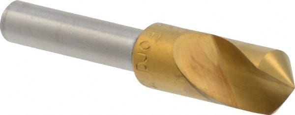 M.A. Ford - 3/8" Head Diam, 1/4" Shank Diam, 1 Flute 100° High Speed Steel Countersink - Apex Tool & Supply