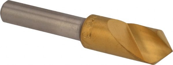 M.A. Ford - 3/8" Head Diam, 1/4" Shank Diam, 1 Flute 90° High Speed Steel Countersink - Apex Tool & Supply