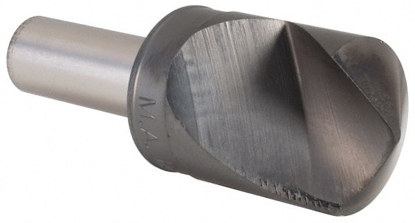 M.A. Ford - 1" Head Diam, 1/2" Shank Diam, 1 Flute 120° High Speed Steel Countersink - Apex Tool & Supply